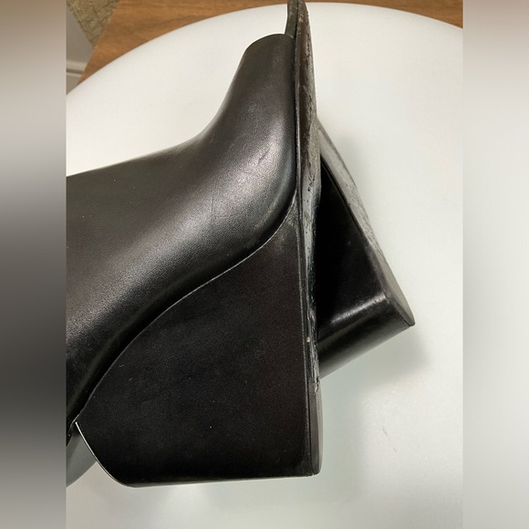 Alexander Wang Cutout Wedge Heels Black Size 38 (8) Open Peep Toe